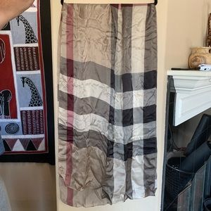 Burberry 100% Silk Scarf
